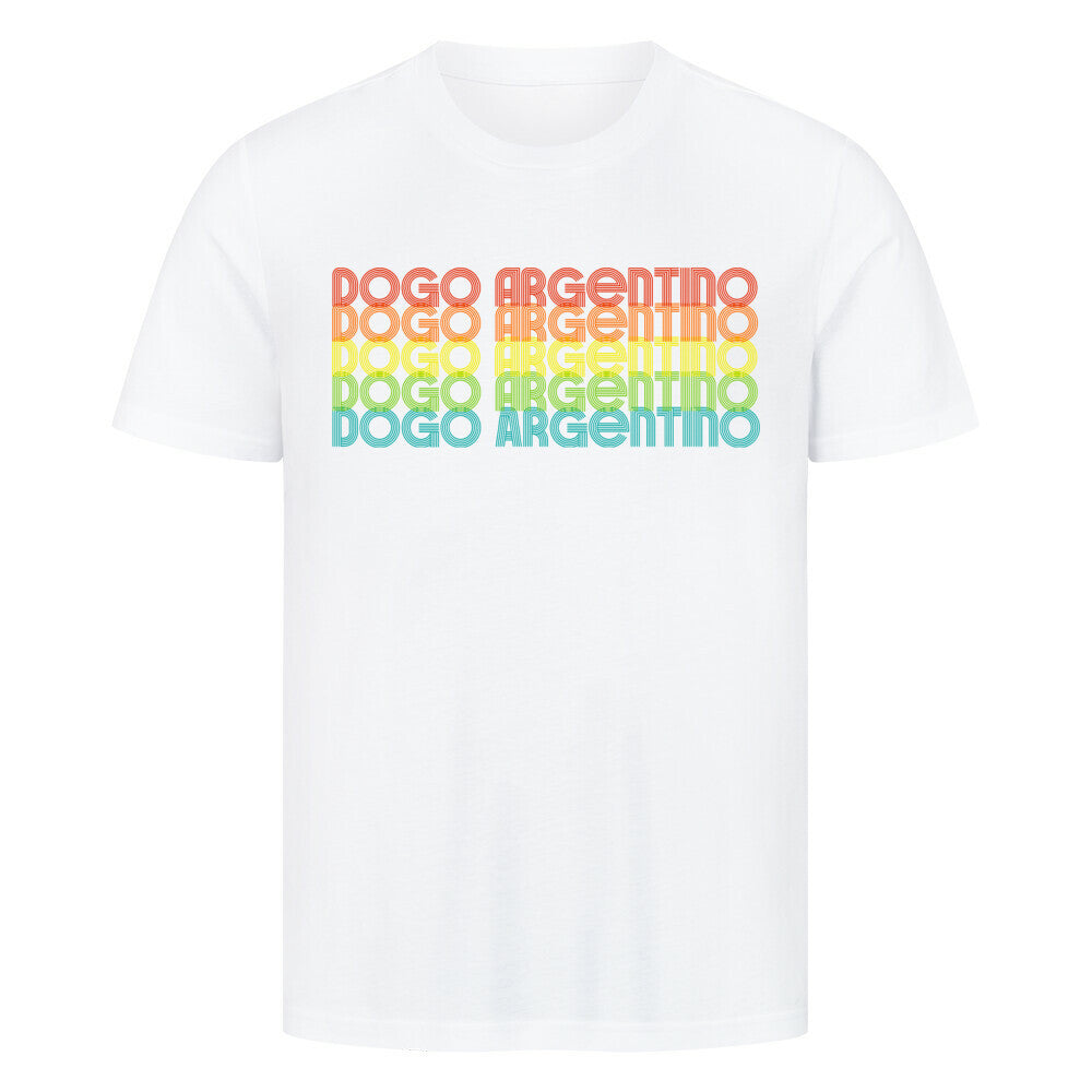 Premium T-Shirt "Dogo Argentino - RETRO" Weiß – hunde-shirt.de