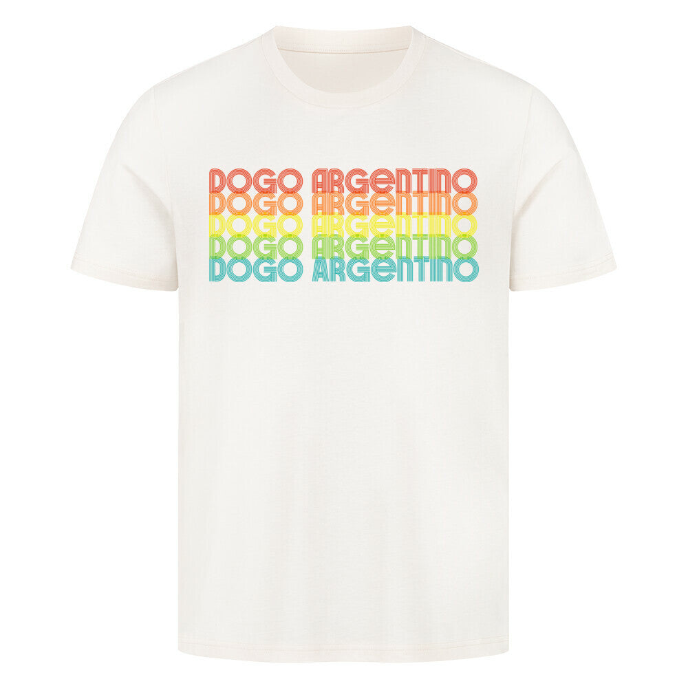 Premium T-Shirt "Dogo Argentino - RETRO" Natural Raw – hunde-shirt.de