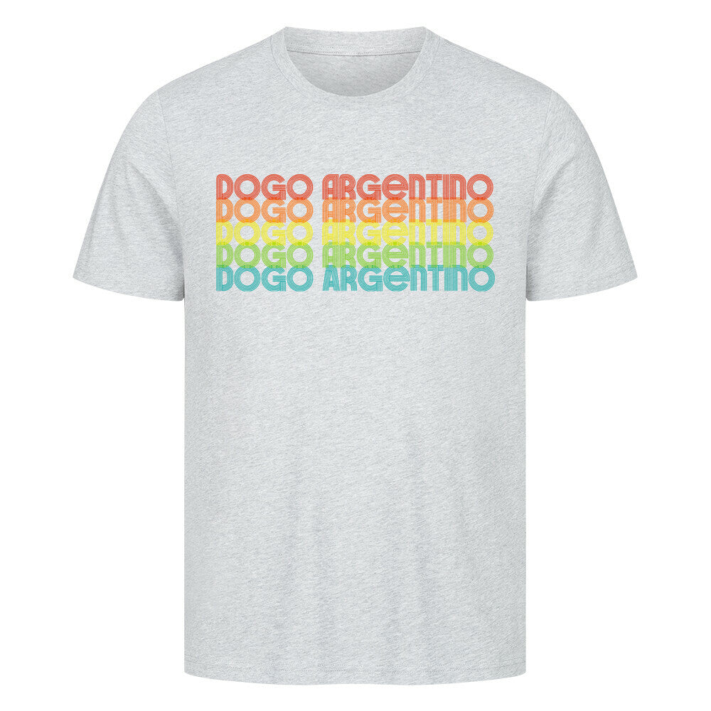 Premium T-Shirt "Dogo Argentino - RETRO" Heather Grey – hunde-shirt.de