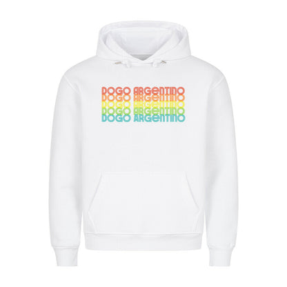 Premium Hoodie "Dogo Argentino - RETRO" Weiß – hunde-shirt.de