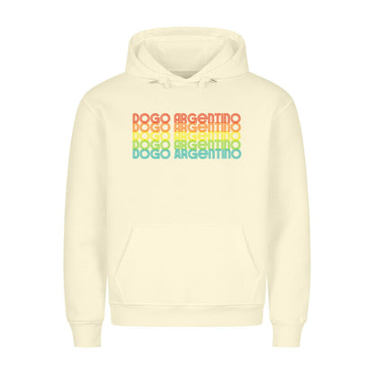 Premium Hoodie "Dogo Argentino - RETRO" Beige – hunde-shirt.de