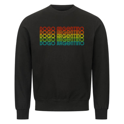 Premium Sweatshirt "Dogo Argentino - RETRO" Schwarz – hunde-shirt.de