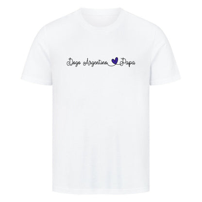 Premium T-Shirt "Dogo Argentino - Papa" Weiß – hunde-shirt.de