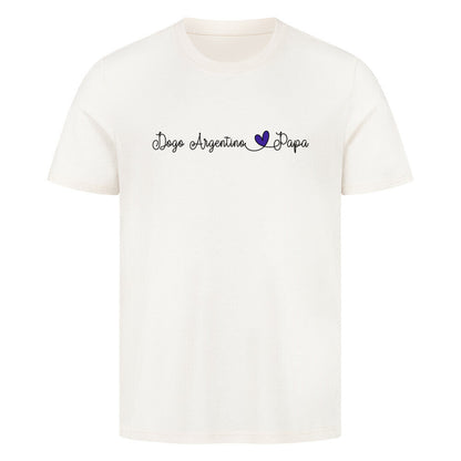 Premium T-Shirt "Dogo Argentino - Papa" Natural Raw – hunde-shirt.de