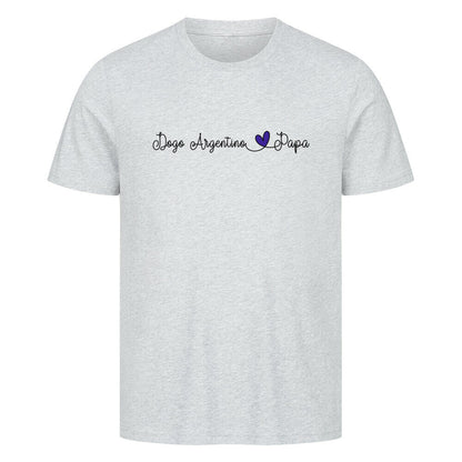 Premium T-Shirt "Dogo Argentino - Papa" Heather Grey – hunde-shirt.de