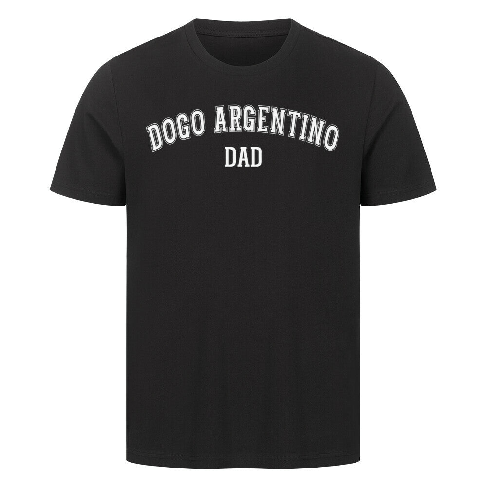 Premium T-Shirt "Dogo Argentino - DAD" Schwarz – hunde-shirt.de