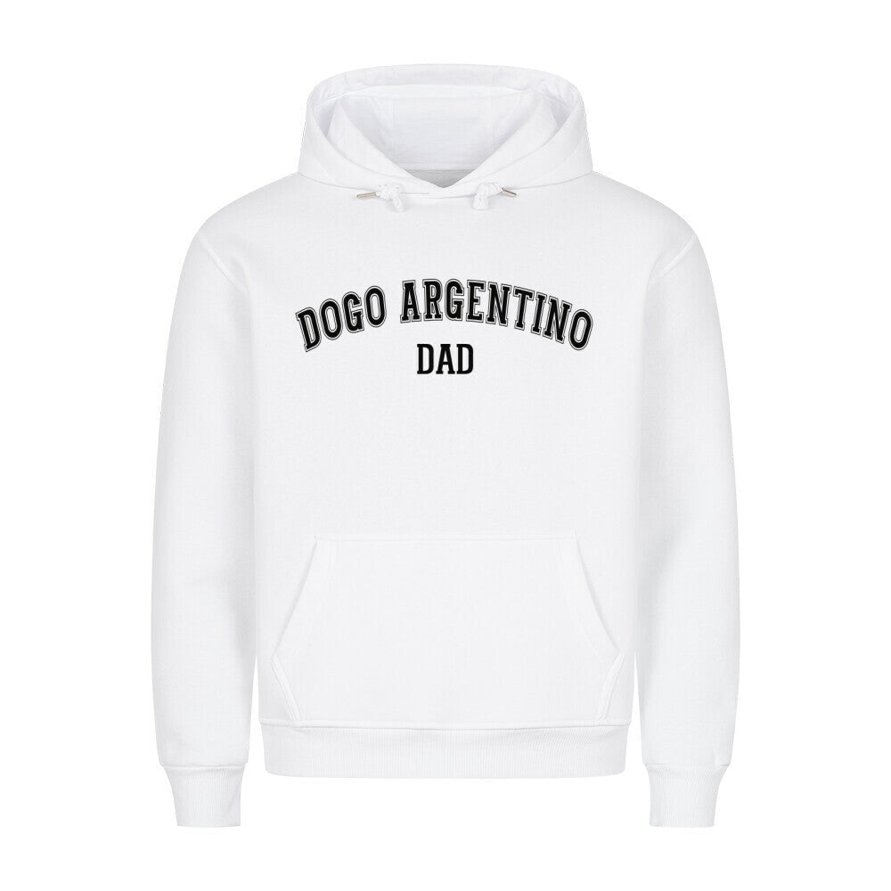 Premium Hoodie "Dogo Argentino - DAD" Weiß – hunde-shirt.de