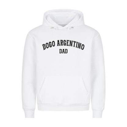 Premium Hoodie "Dogo Argentino - DAD" Weiß – hunde-shirt.de