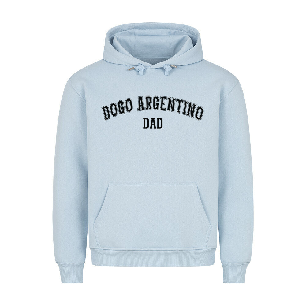 Premium Hoodie "Dogo Argentino - DAD" Babyblau – hunde-shirt.de