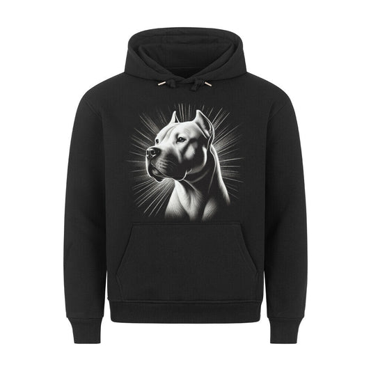 Premium Hoodie "Dogo Argentino - Bright 2" Schwarz – hunde-shirt.de