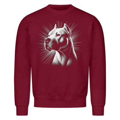 Premium Sweatshirt "Dogo Argentino - Bright 2" Burgunder – hunde-shirt.de