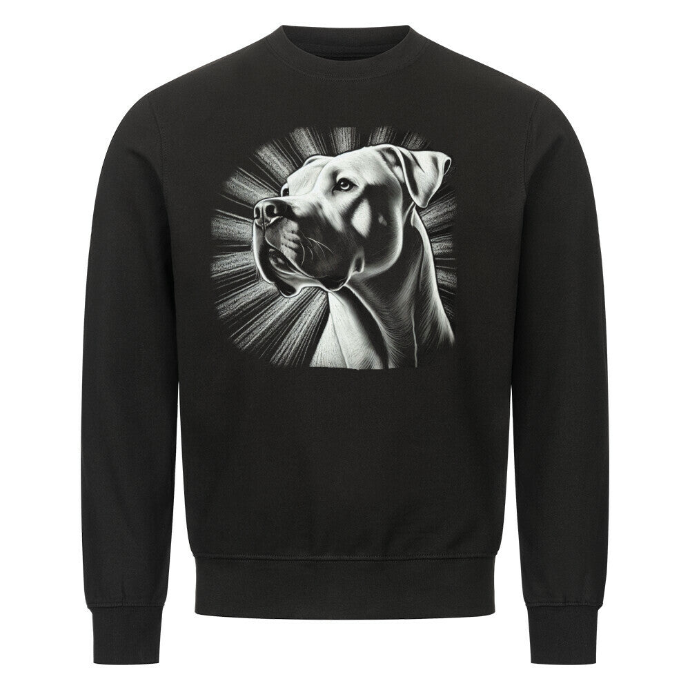 Premium Sweatshirt "Dogo Argentino - Bright" Schwarz – hunde-shirt.de