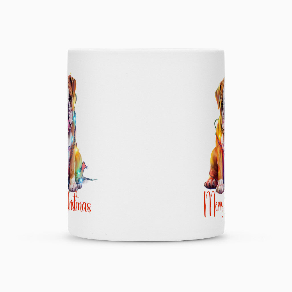 Tasse "English Bulldog - Merry Christmas" – hunde-shirt.de