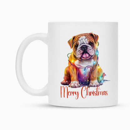 Tasse "English Bulldog - Merry Christmas" – hunde-shirt.de