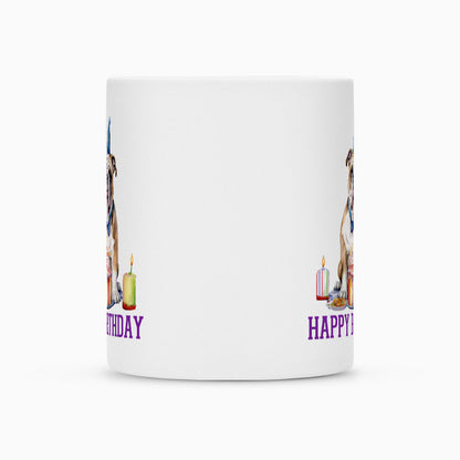 Tasse "English Bulldog - Happy Birthday" – hunde-shirt.de