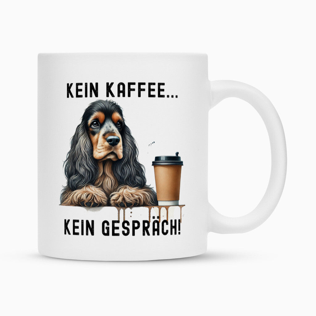 Tasse "English Cocker Spaniel - Kein Kaffee..." Weiß – hunde-shirt.de