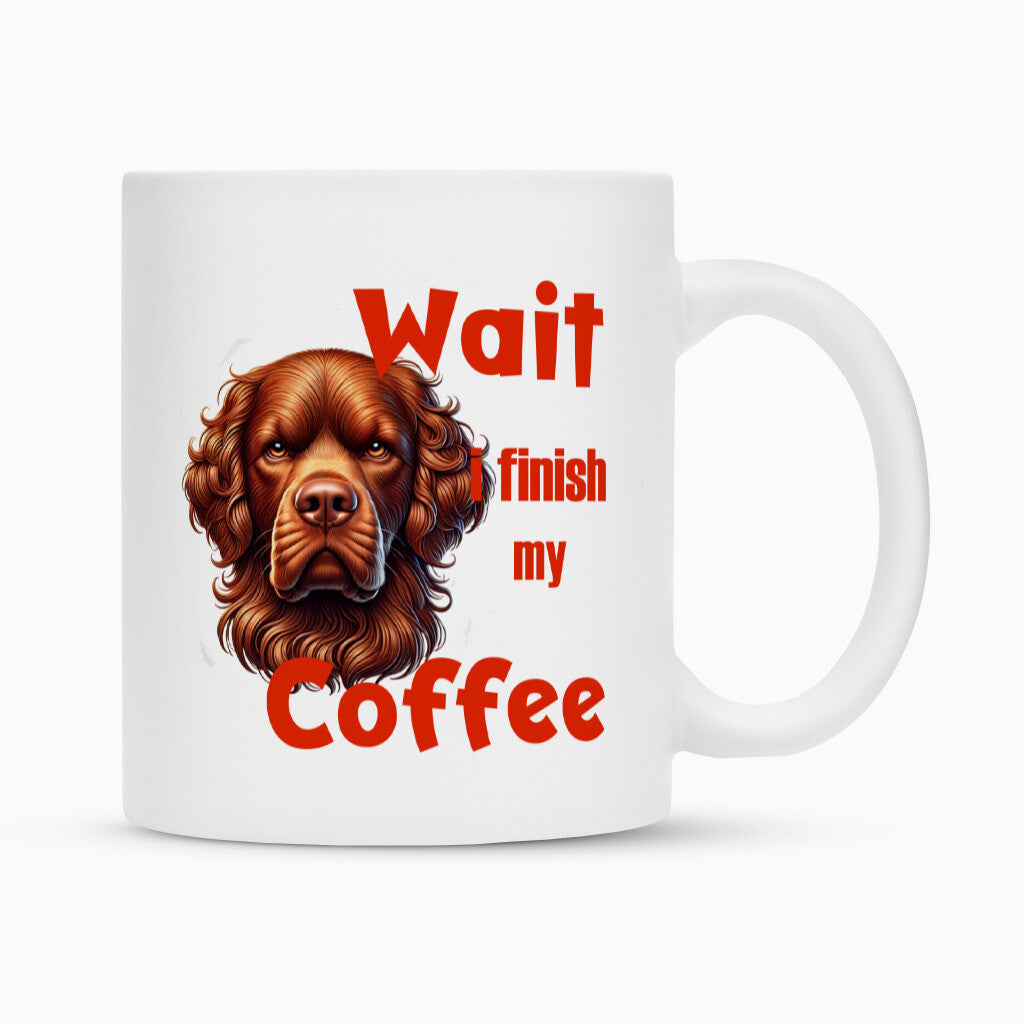 Tasse "Chesapeake Bay Retriever - Wait..." Weiß – hunde-shirt.de