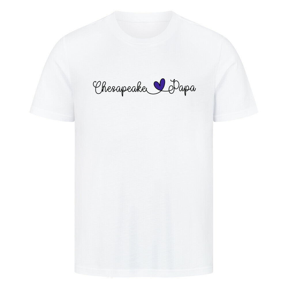 Premium T-Shirt "Chesapeake Bay - Papa" Weiß – hunde-shirt.de