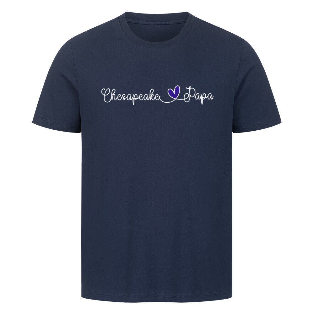 Premium T-Shirt "Chesapeake Bay - Papa" French Navy – hunde-shirt.de