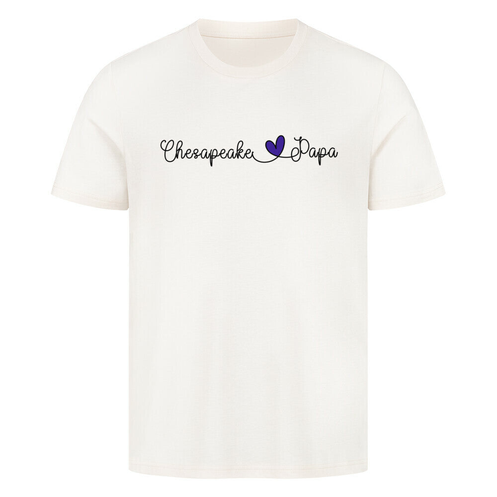 Premium T-Shirt "Chesapeake Bay - Papa" Natural Raw – hunde-shirt.de