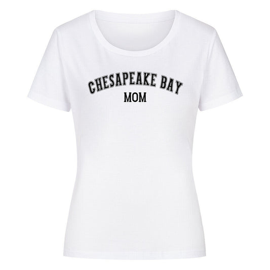 Premium Organic Damen-Shirt "Chesapeake Bay - MOM" Weiß – hunde-shirt.de