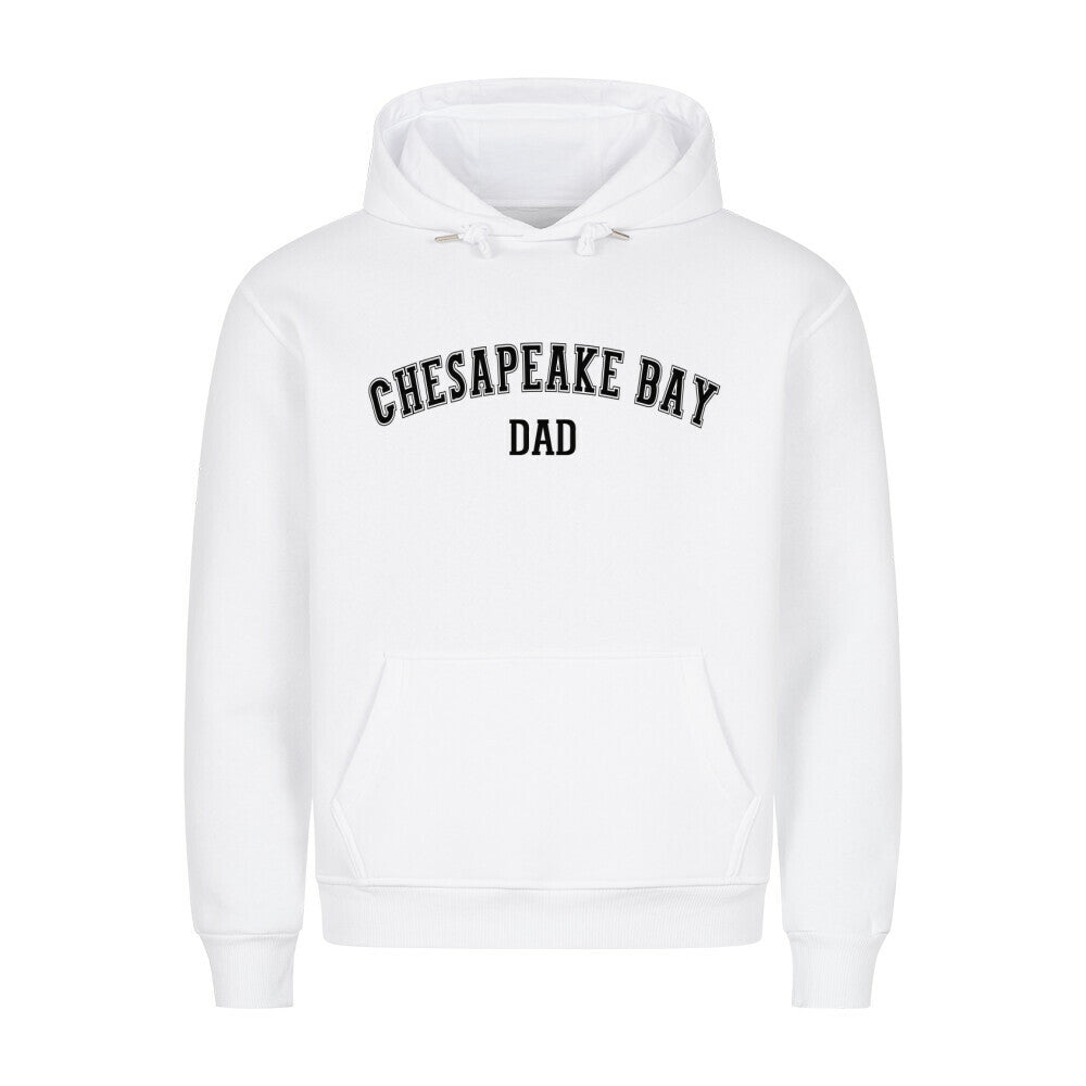 Premium Hoodie "Chesapeake Bay - DAD" Weiß – hunde-shirt.de