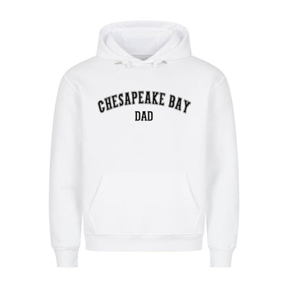 Premium Hoodie "Chesapeake Bay - DAD" Weiß – hunde-shirt.de