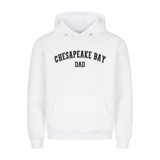 Premium Hoodie "Chesapeake Bay - DAD" Weiß – hunde-shirt.de