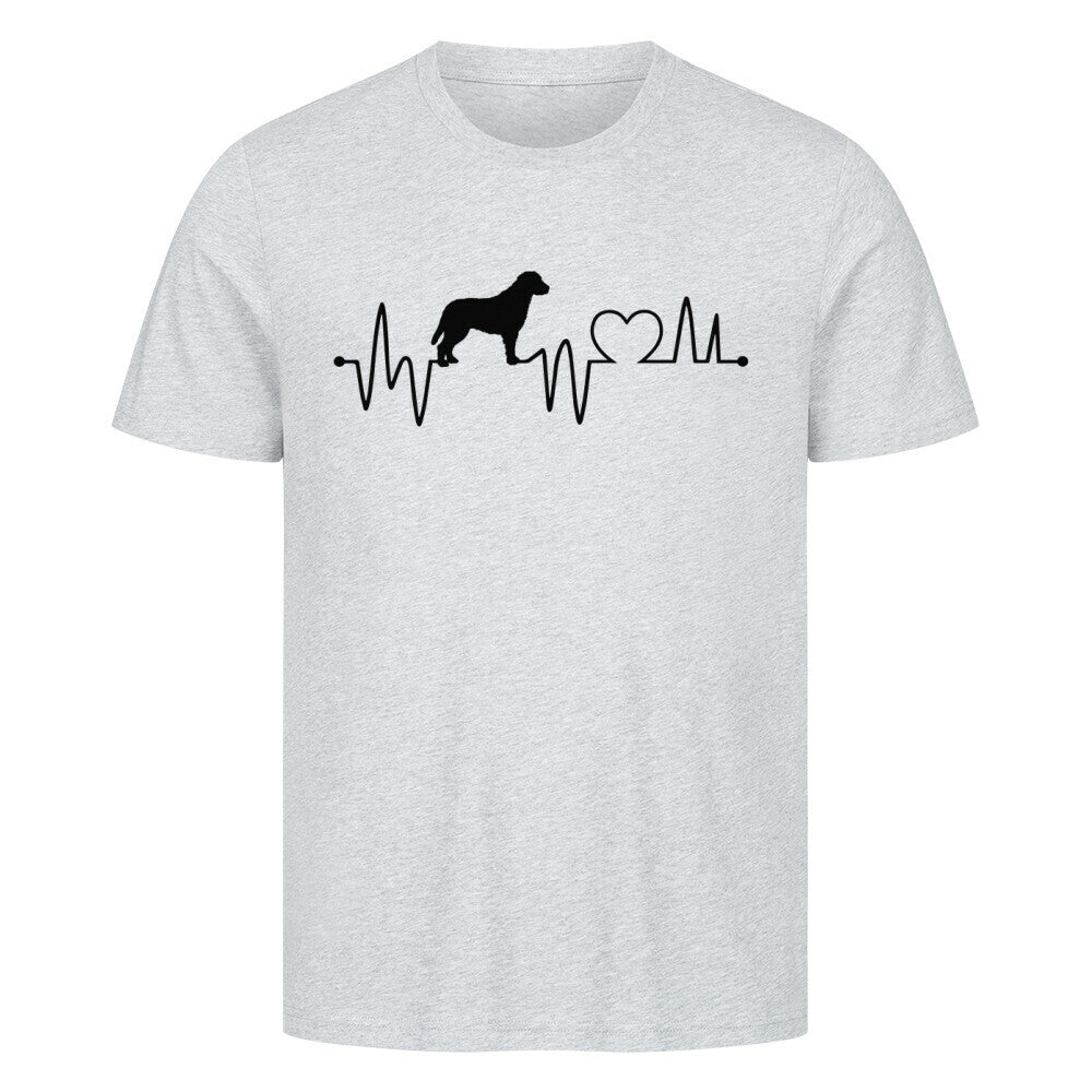 Premium T-Shirt "Chesapeake Bay - Heartbeat" Heather Grey – hunde-shirt.de