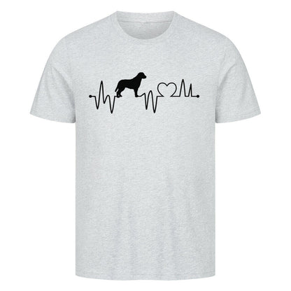 Premium T-Shirt "Chesapeake Bay - Heartbeat" Heather Grey – hunde-shirt.de
