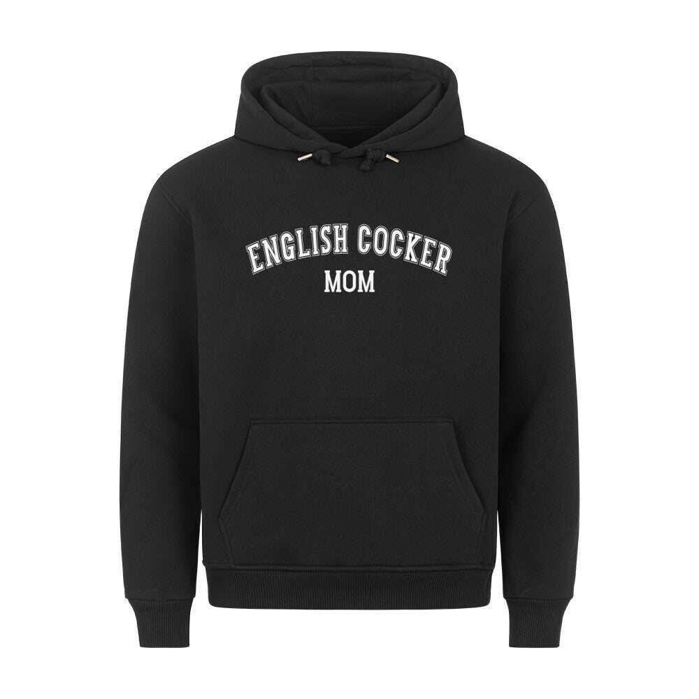 Premium Hoodie "English Cocker - MOM" Schwarz – hunde-shirt.de