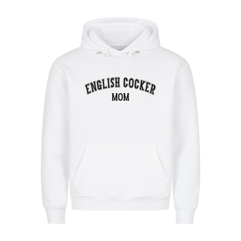 Premium Hoodie "English Cocker - MOM" Weiß – hunde-shirt.de