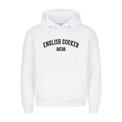 Premium Hoodie "English Cocker - MOM" Weiß – hunde-shirt.de