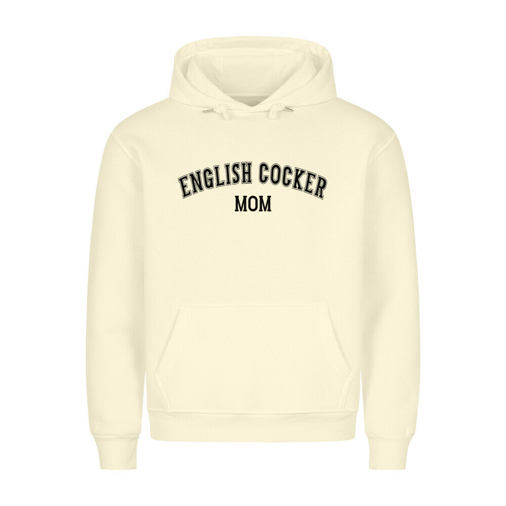 Premium Hoodie "English Cocker - MOM" Beige – hunde-shirt.de