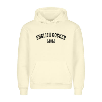 Premium Hoodie "English Cocker - MOM" Beige – hunde-shirt.de
