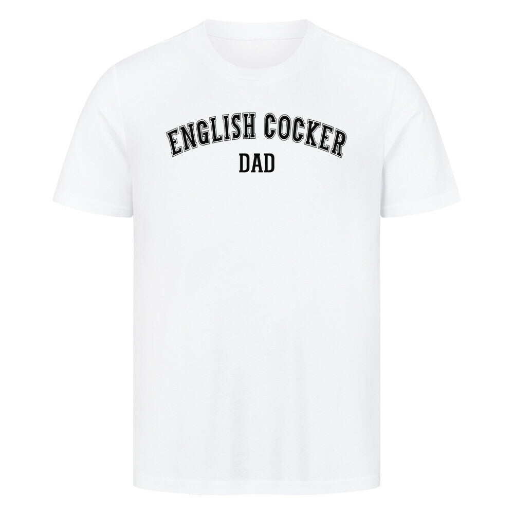 Premium T-Shirt "English Cocker - DAD" Weiß – hunde-shirt.de