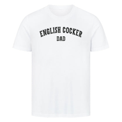 Premium T-Shirt "English Cocker - DAD" Weiß – hunde-shirt.de