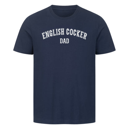 Premium T-Shirt "English Cocker - DAD" French Navy – hunde-shirt.de