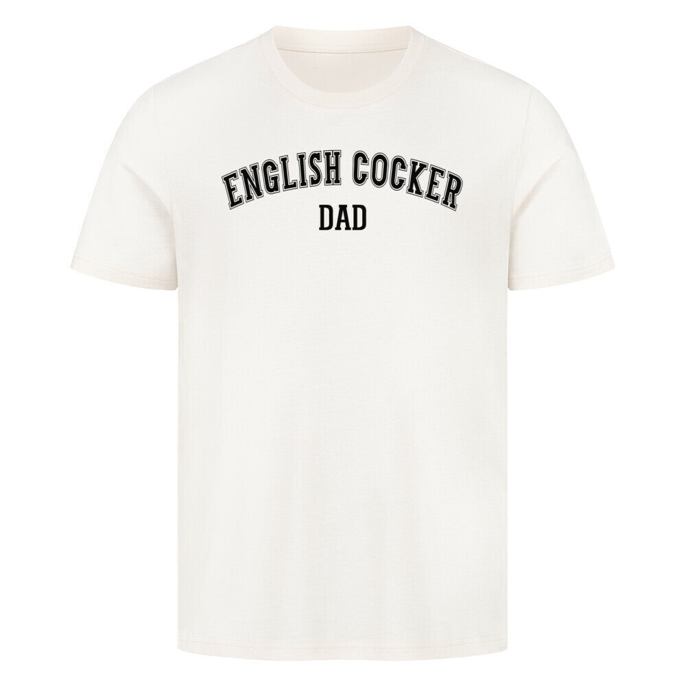 Premium T-Shirt "English Cocker - DAD" Natural Raw – hunde-shirt.de