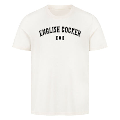 Premium T-Shirt "English Cocker - DAD" Natural Raw – hunde-shirt.de