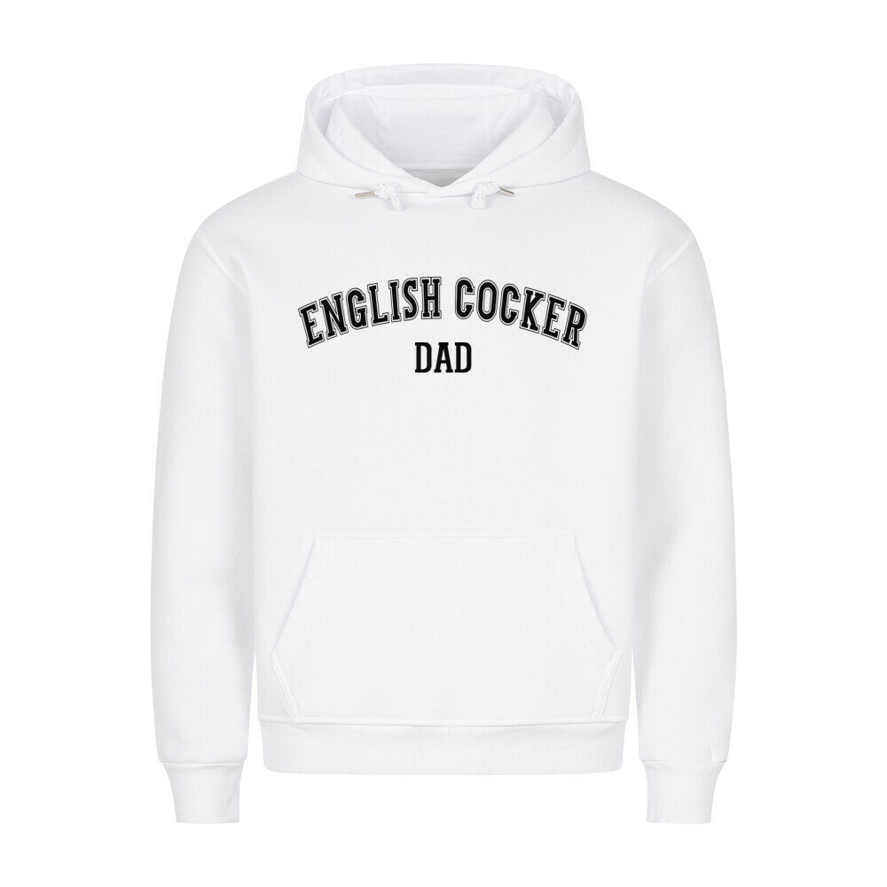 Premium Hoodie "English Cocker - DAD" Weiß – hunde-shirt.de