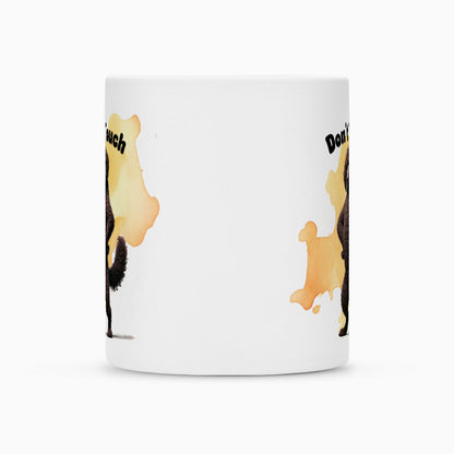 Tasse "Curly Coated Retriever - Don´t touch" – hunde-shirt.de