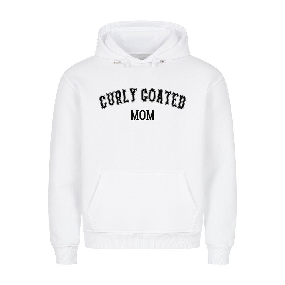 Premium Hoodie "Curly Coated - MOM" Weiß – hunde-shirt.de