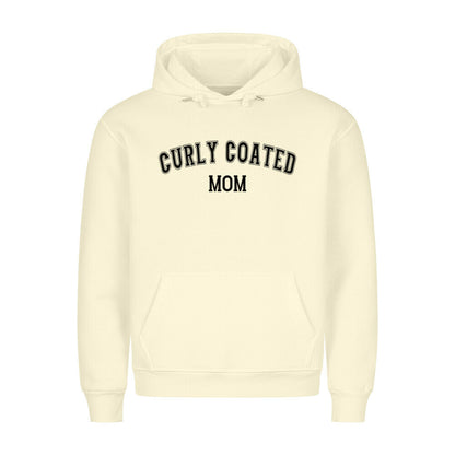 Premium Hoodie "Curly Coated - MOM" Beige – hunde-shirt.de
