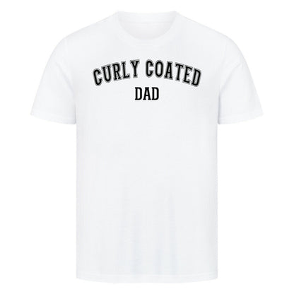Premium T-Shirt "Curly Coated - DAD" Weiß – hunde-shirt.de