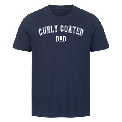 Premium T-Shirt "Curly Coated - DAD" French Navy – hunde-shirt.de