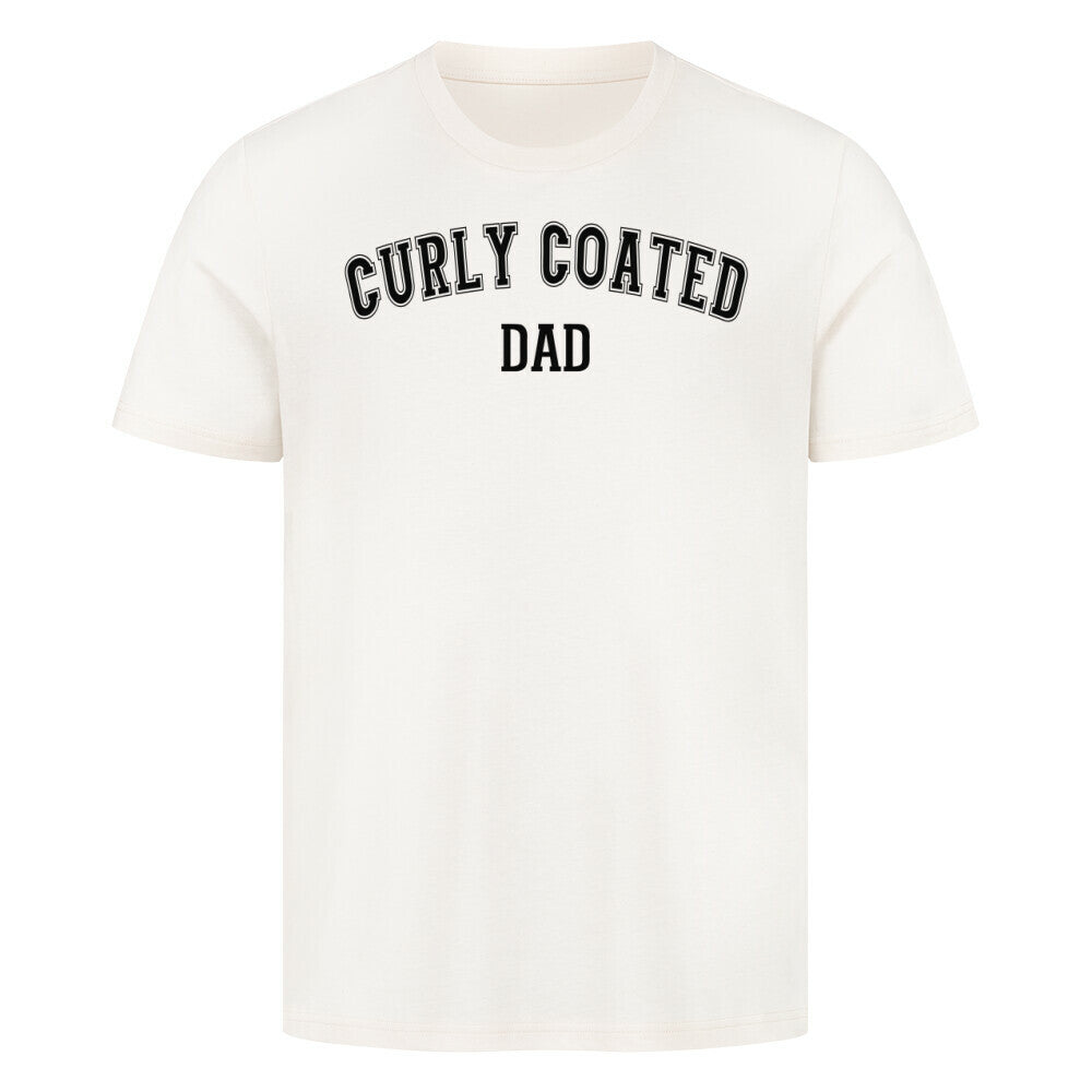 Premium T-Shirt "Curly Coated - DAD" Natural Raw – hunde-shirt.de