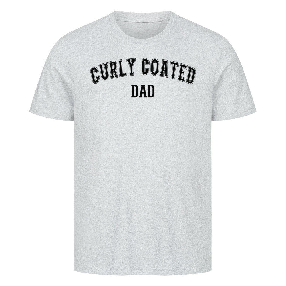 Premium T-Shirt "Curly Coated - DAD" Heather Grey – hunde-shirt.de