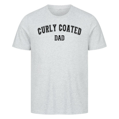 Premium T-Shirt "Curly Coated - DAD" Heather Grey – hunde-shirt.de