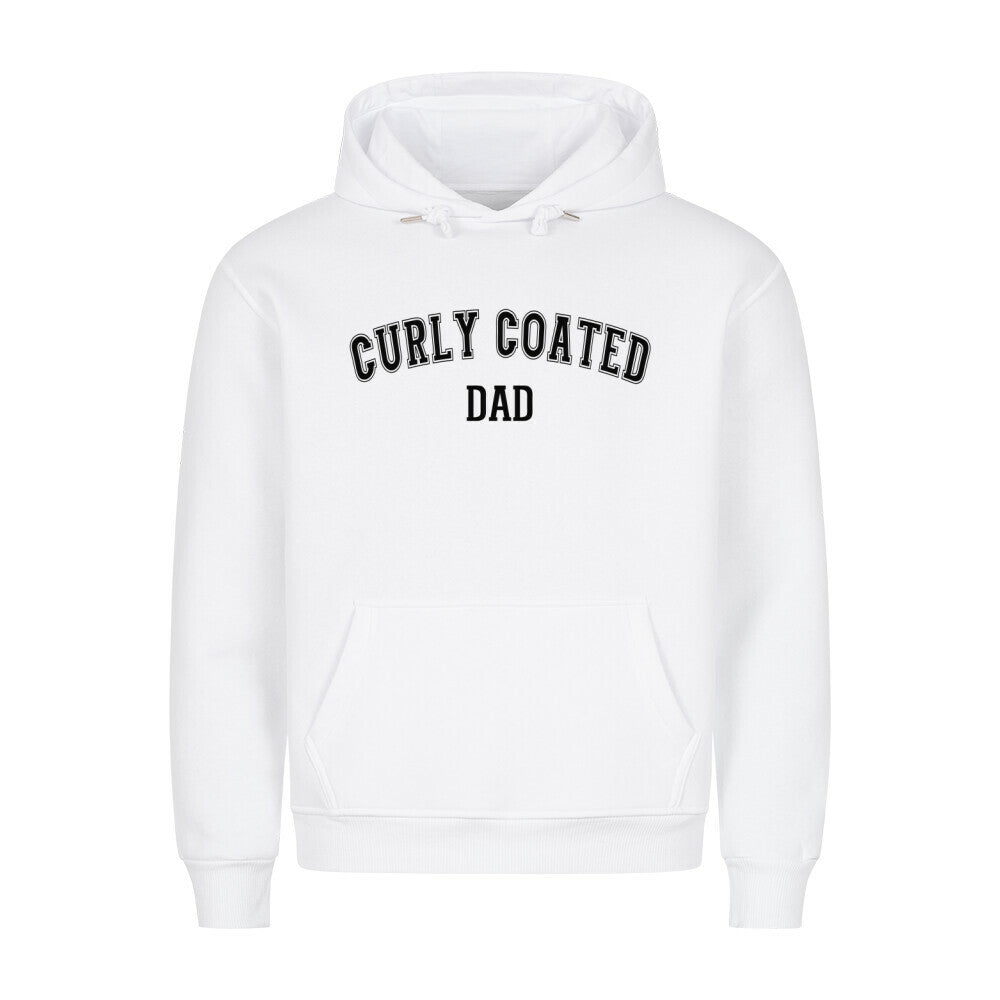 Premium Hoodie "Curly Coated - DAD" Weiß – hunde-shirt.de